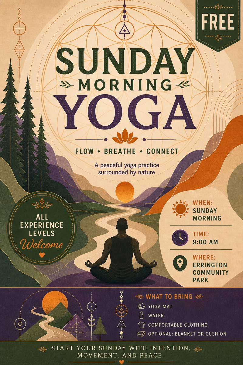 BabaRootsYoga.ca - Sunday Yoga for everyone